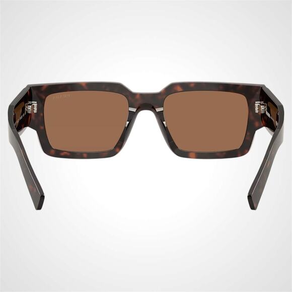 New PRADA Sunglasses PRB17S 17N06B Brown Root Tortoise Rectangle Square Mens - Picture 4 of 6